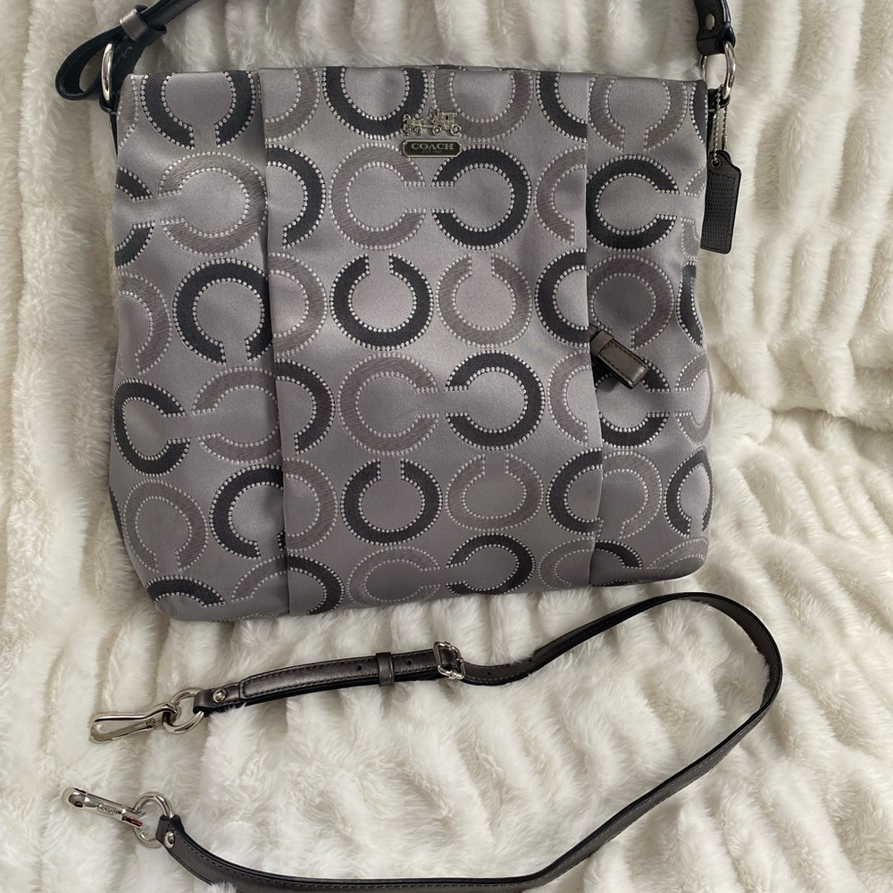 Coach Gray Shoulder Bag